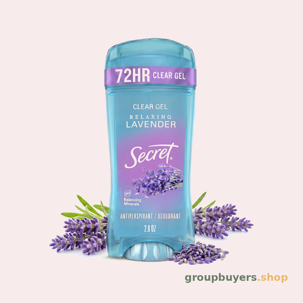 SECRET FRESH ANTIPERSPIRANT & DEODORANT CLEAR GEL RELAXING LAVENDER