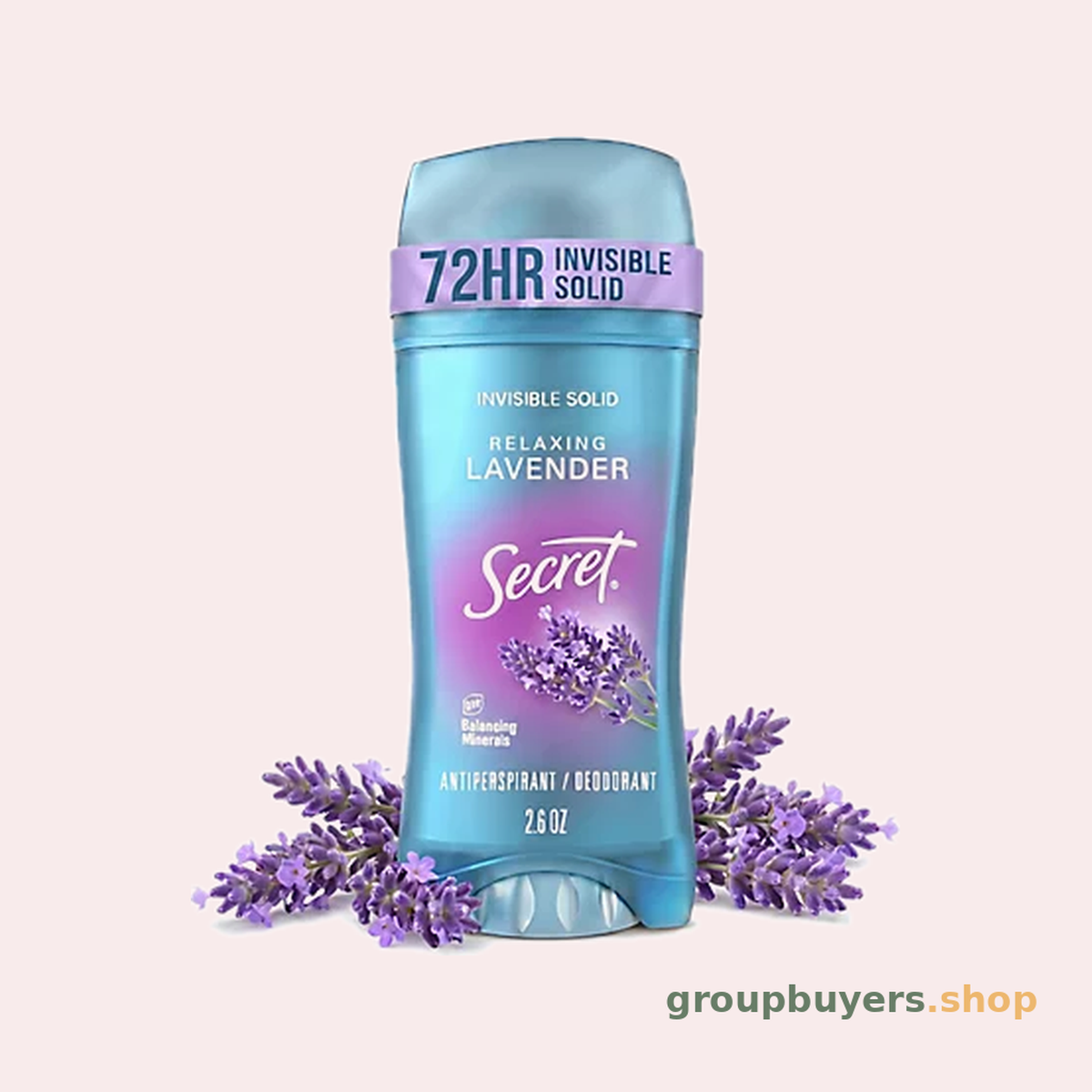 SECRET FRESH ANTIPERSPIRANT & DEODORANT INVISIBLE SOLID RELAXING LAVENDER