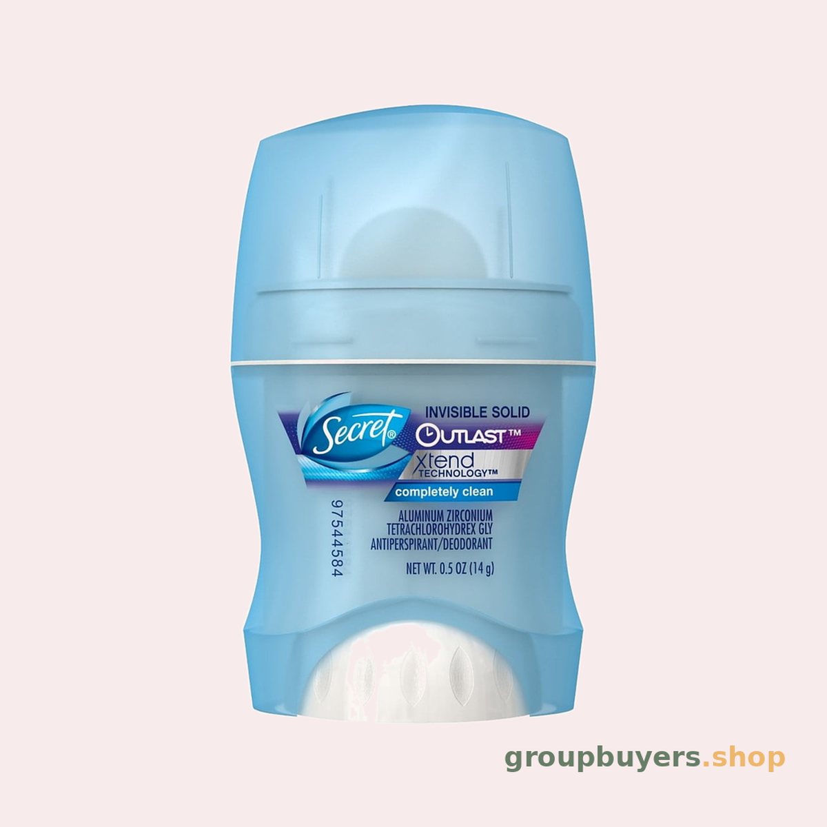 SECRET OUTLAST ANTIPERSPIRANT & DEODORANT INVISIBLE SOLID COMPLETELY CLEAN