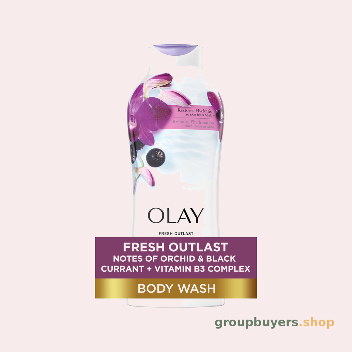 OLAY BODYWASH ORCHID & BLACK CURRANT 22OZ