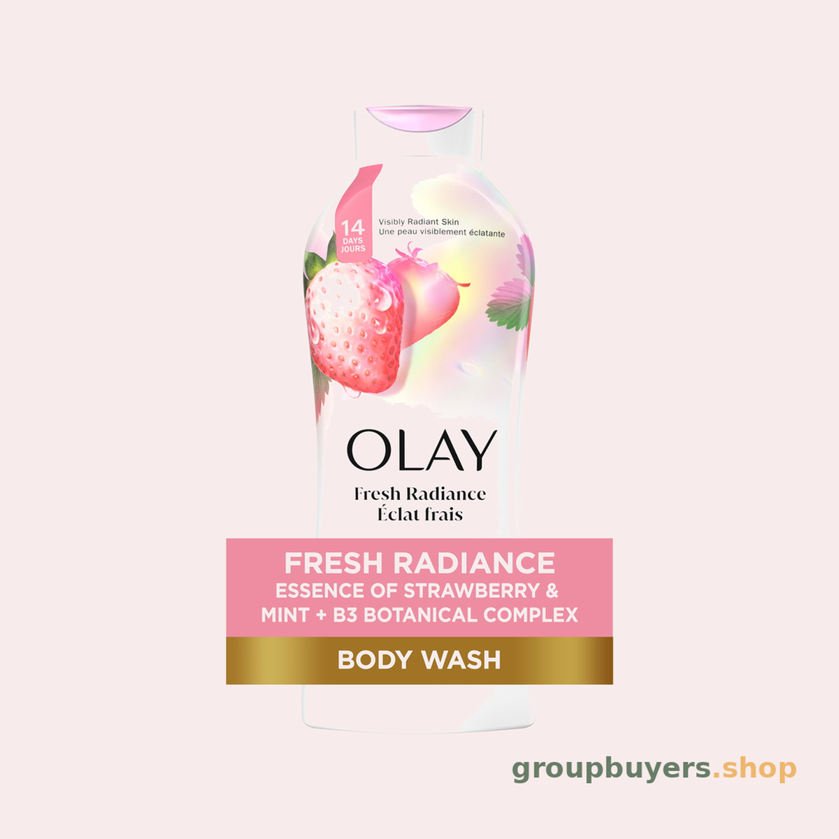 OLAY BODYWASH WHITE STRAWBERRY & MINT 22OZ