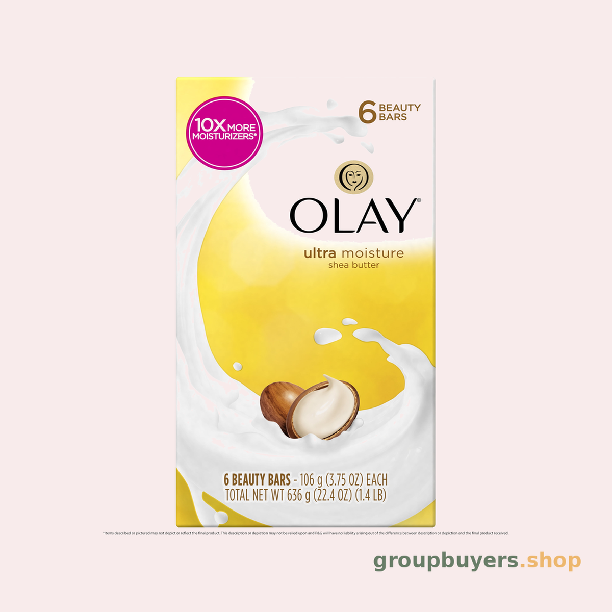 OLAY BAR SOAP ULTRA MOISTURE SHEA BUTTER 6PK 3.75OZ