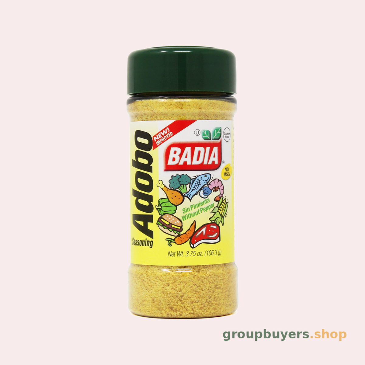 BADIA SPICES ADOBO WITHOUT PEPPER
