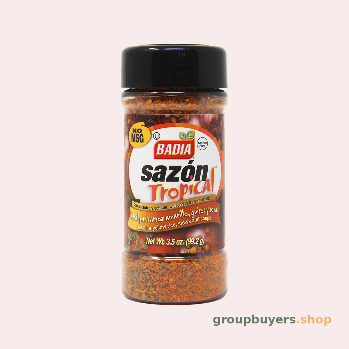 BADIA SPICES SAZON TROPICAL WITH CORIANDER & ANNATTO