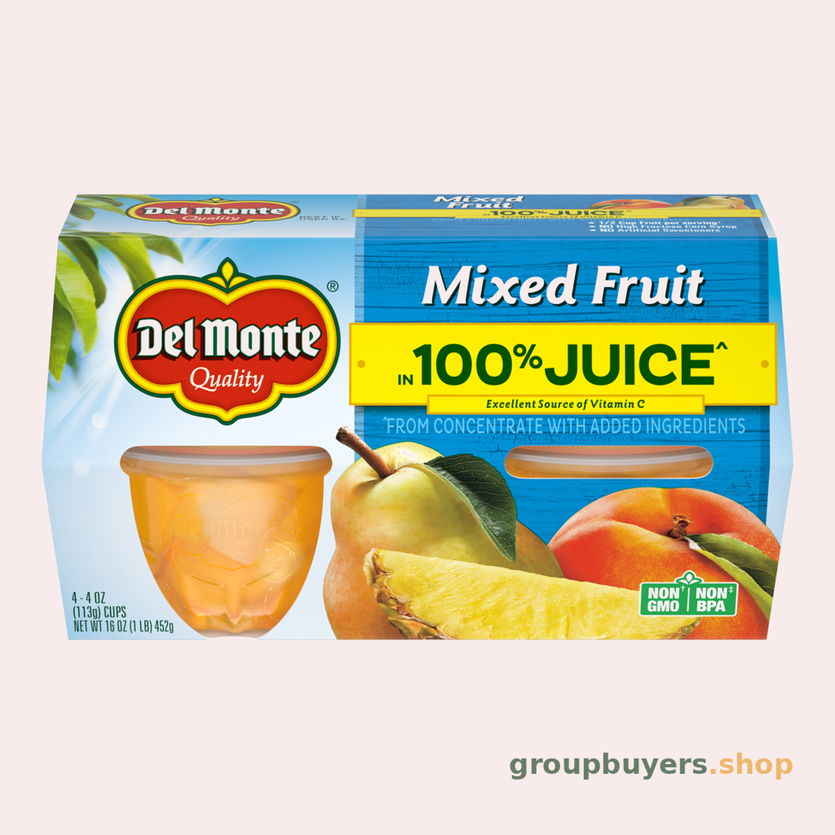 DELMONTE FRUIT TO GO MIXED FRUIT 4 PACK