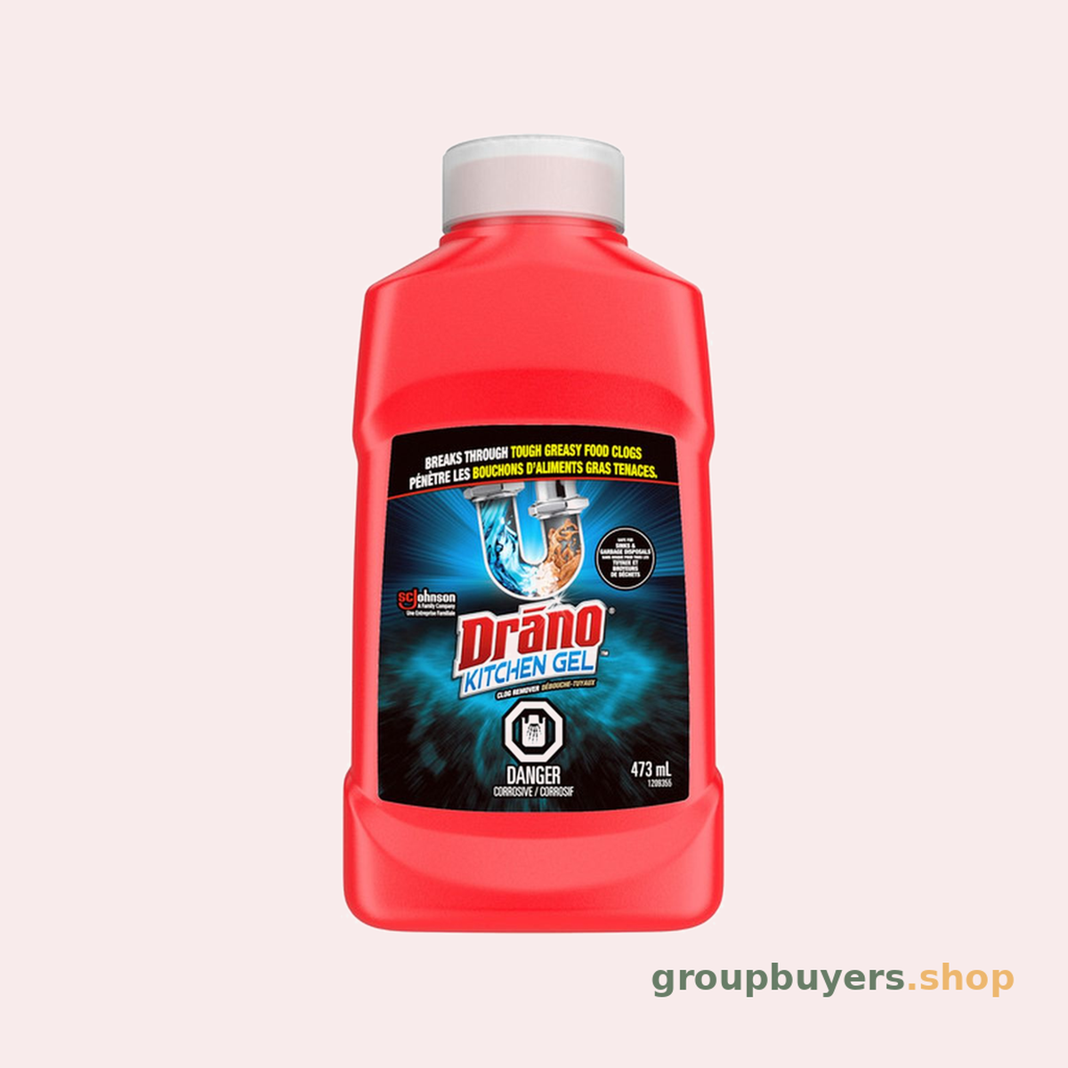 DRANO KITCHEN GEL DRAIN REMOVER