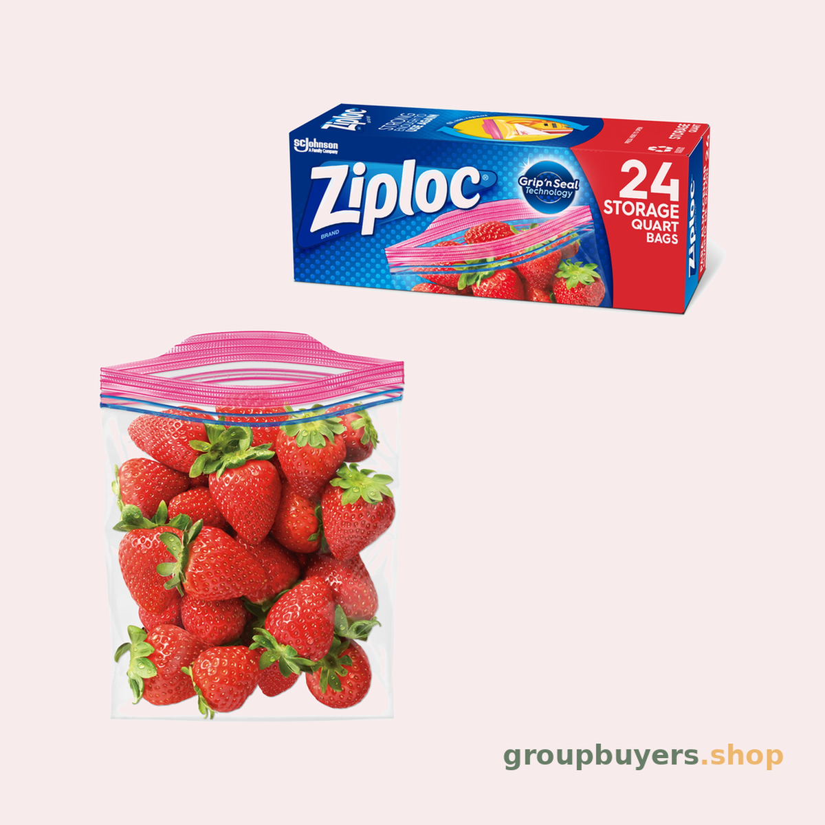Ziploc Storage Bags Quart 24CT