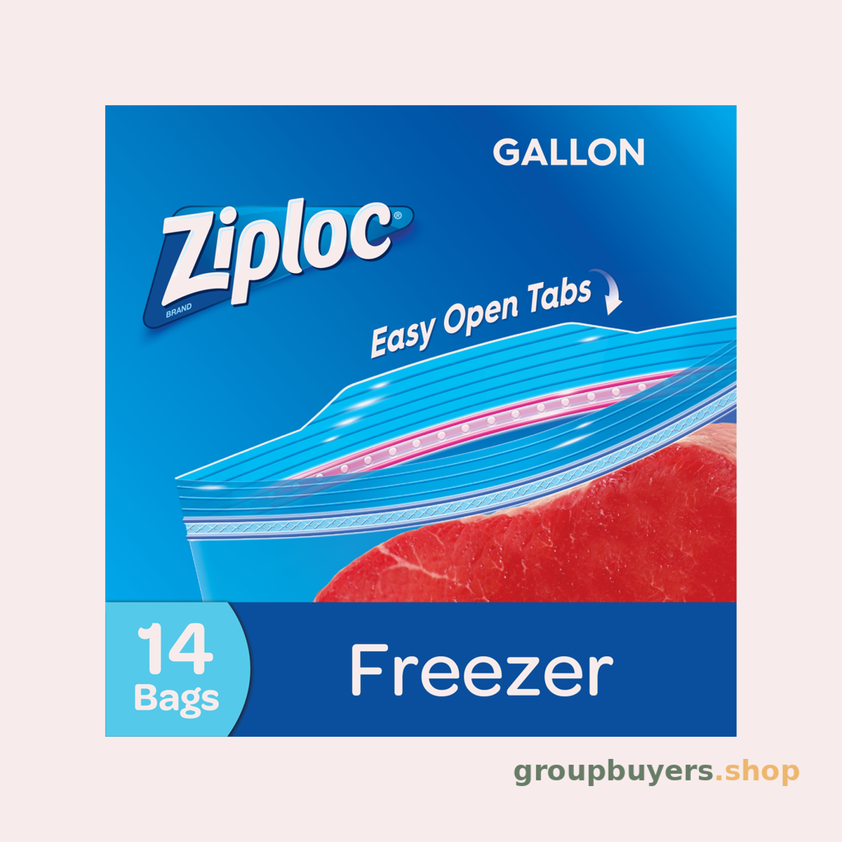 ZIPLOC FREEZER BAGS GALLON 14CT