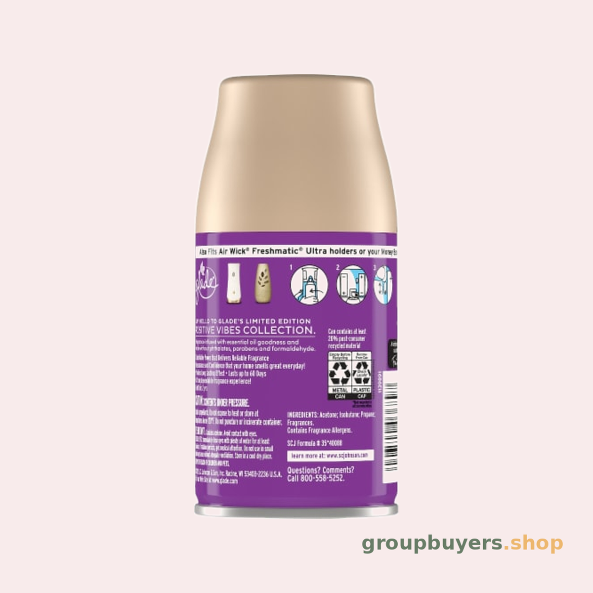 GLADE AUTO SPRAY REFILL HAPPY GO LILAC