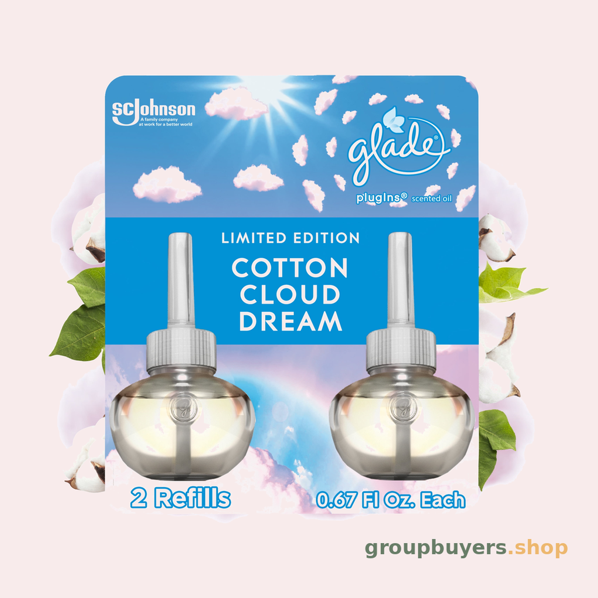 GLADE PISO REFILL COTTON CLOUD DREAM