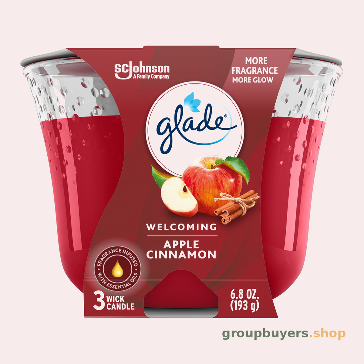 GLADE CANDLE APPLE CINNAMON