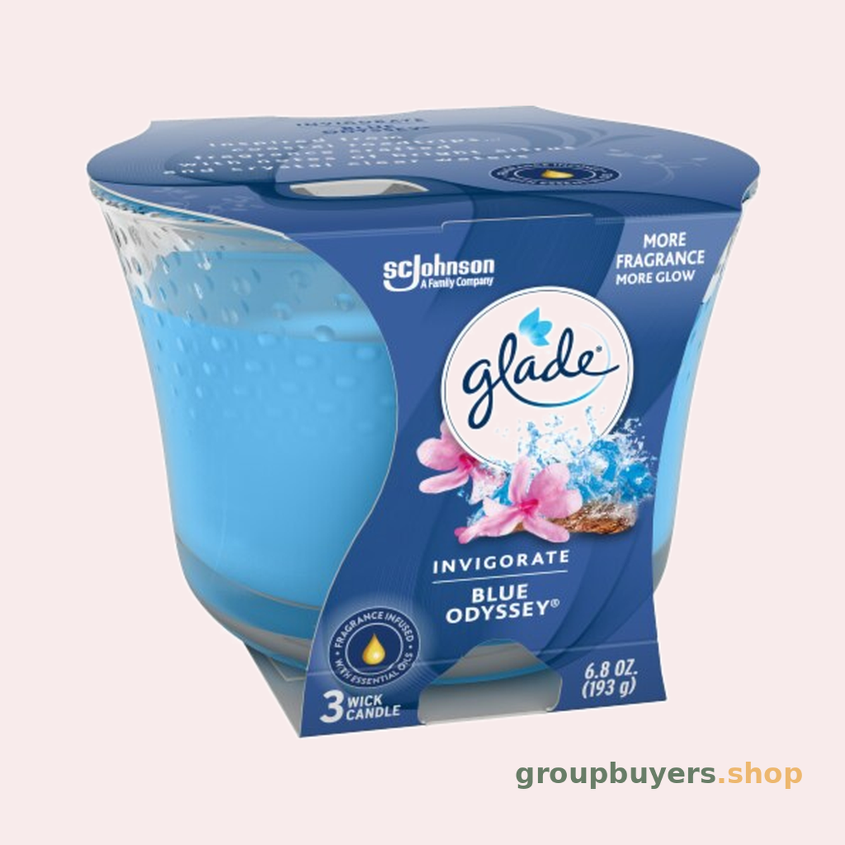 GLADE CANDLE BLUE ODYSSEY