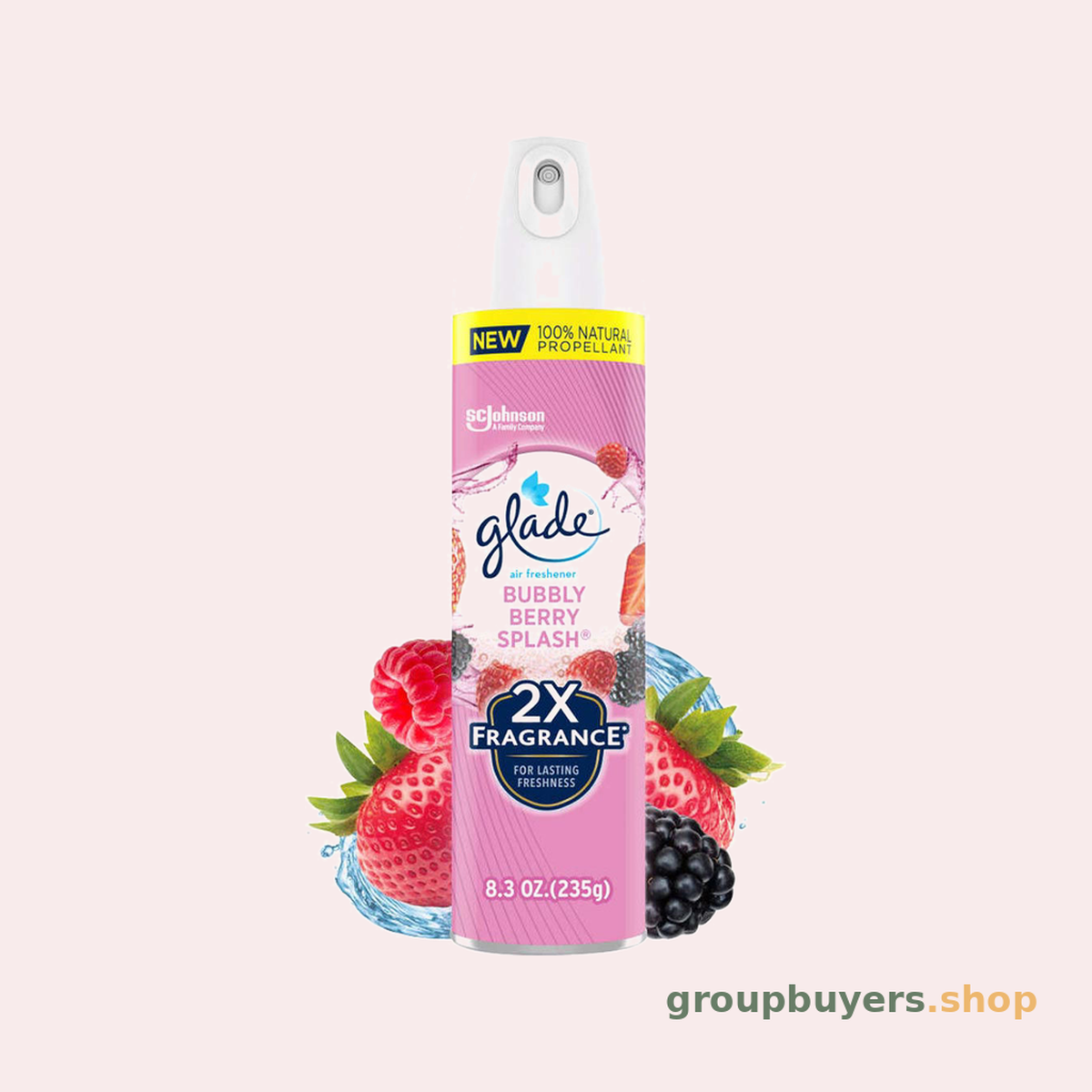 GLADE AEROSOL BUBBLY BERRY SPLASH