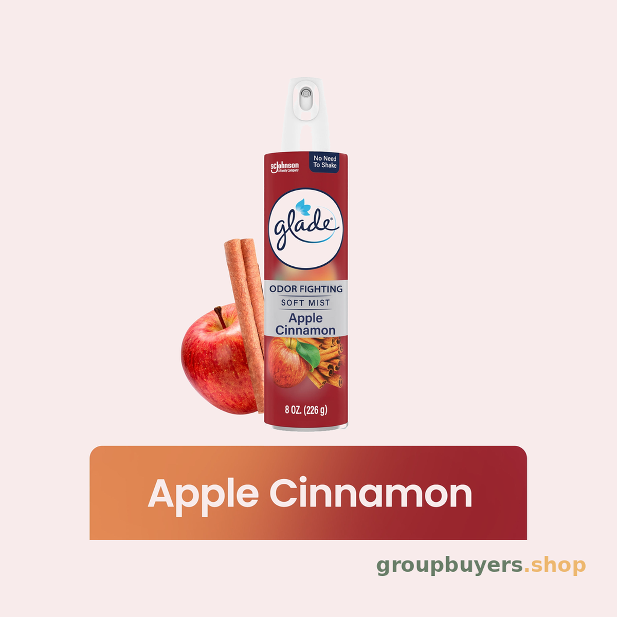GLADE AEROSOL APPLE CINNAMON