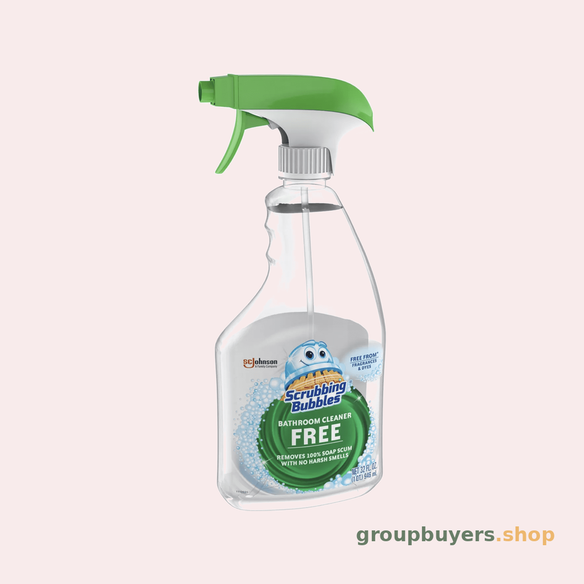 SCRUBBING BUBBLES BATHROOM CLEANER FRAGRANCE FREE TRIGGER
