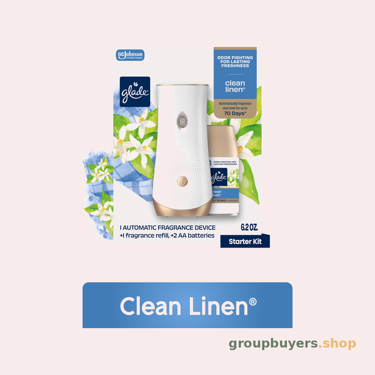 GLADE AUTO SPRAY CLEAN LINEN KIT
