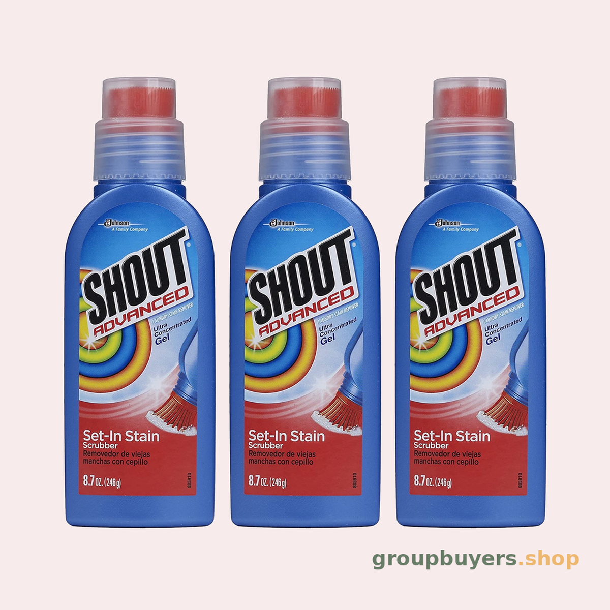 SHOUT GEL BRUSH 8x8.7oz