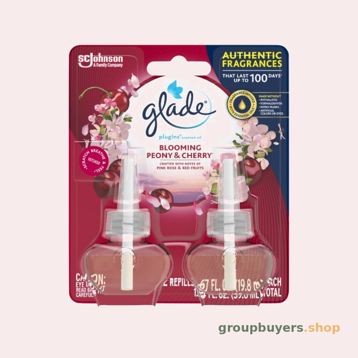 GLADE PISO REFILL BLOOMING PEONY & CHERRY