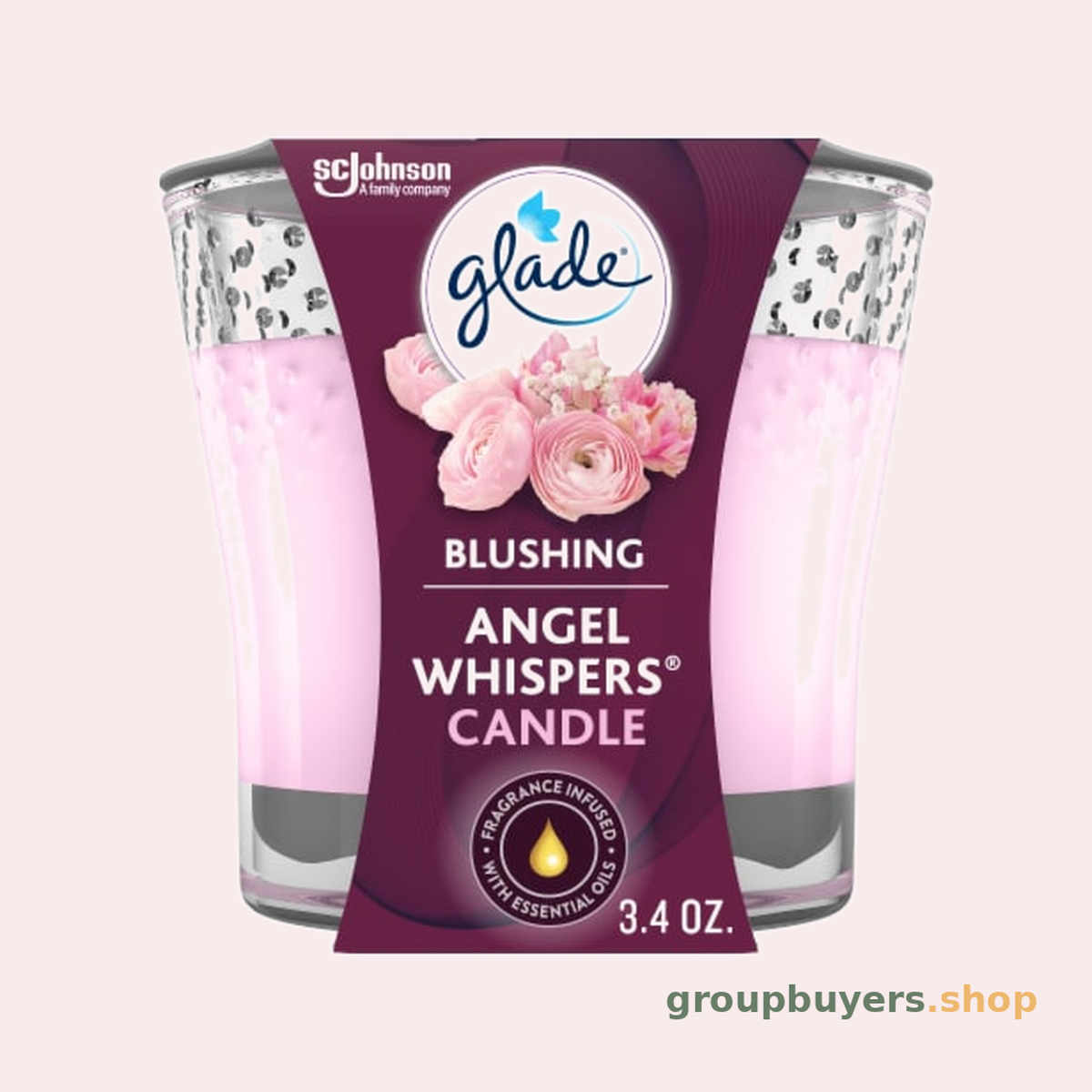 GLADE JAR CANDLE ANGEL WHISPER