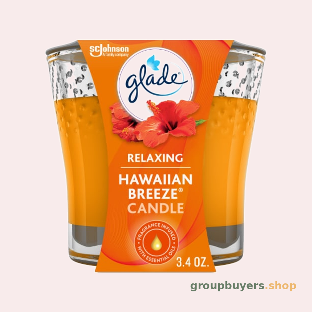 GLADE JAR CANDLE HAWAIIAN BREEZE