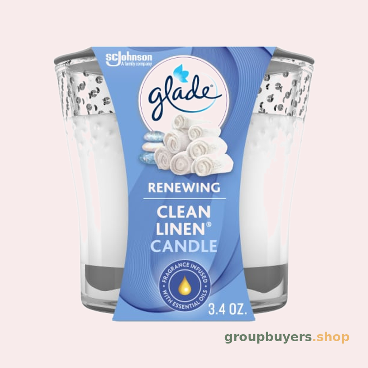 GLADE JAR CANDLE CLEAN LINEN