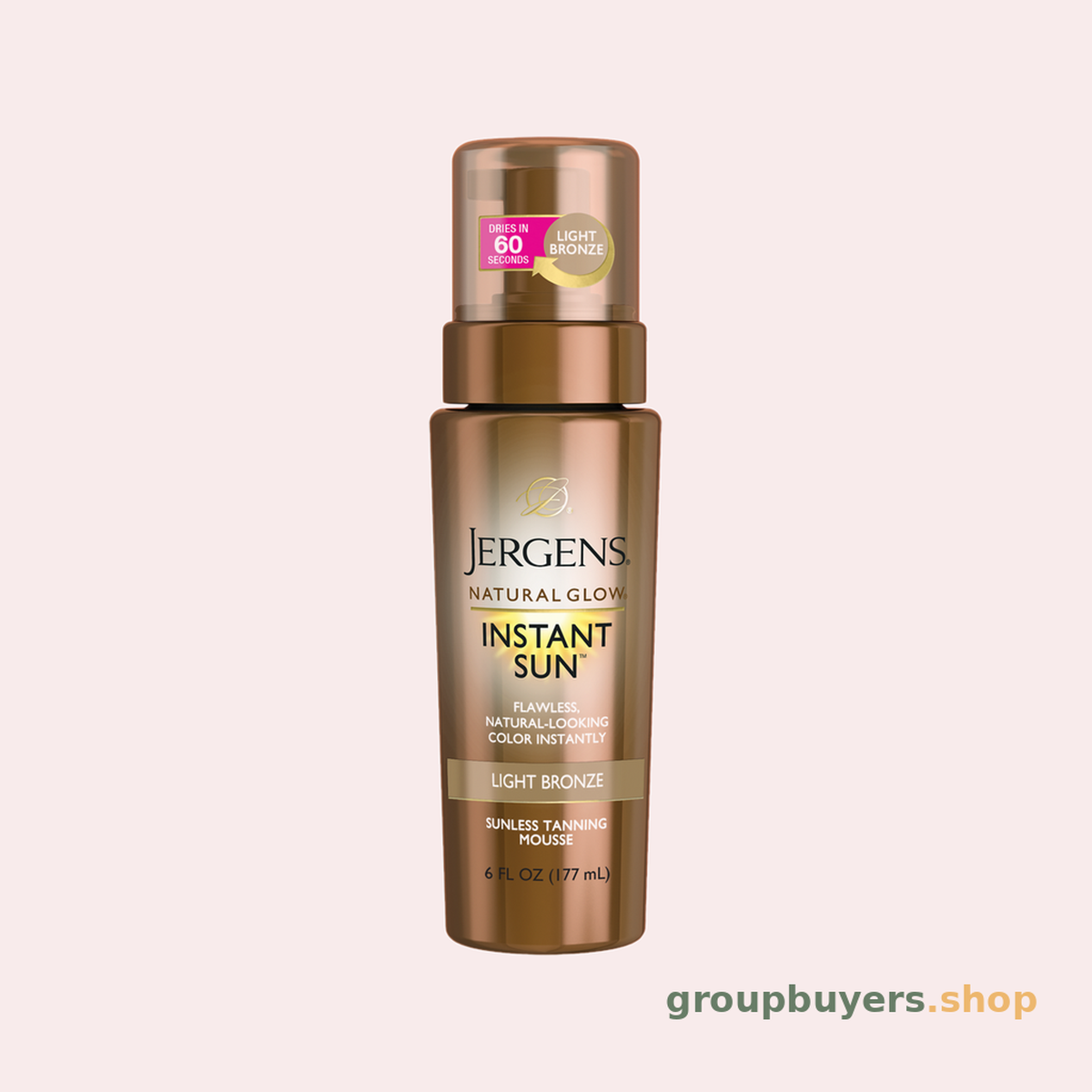 JERGENS NATURAL GLOW INSTANT SUN MOUSSE LIGHT