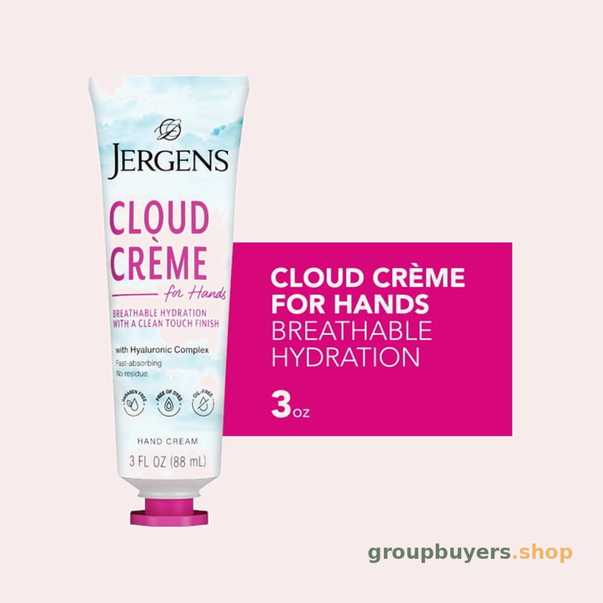 JERGENS CLOUD CRÃ�ME HAND CREAM