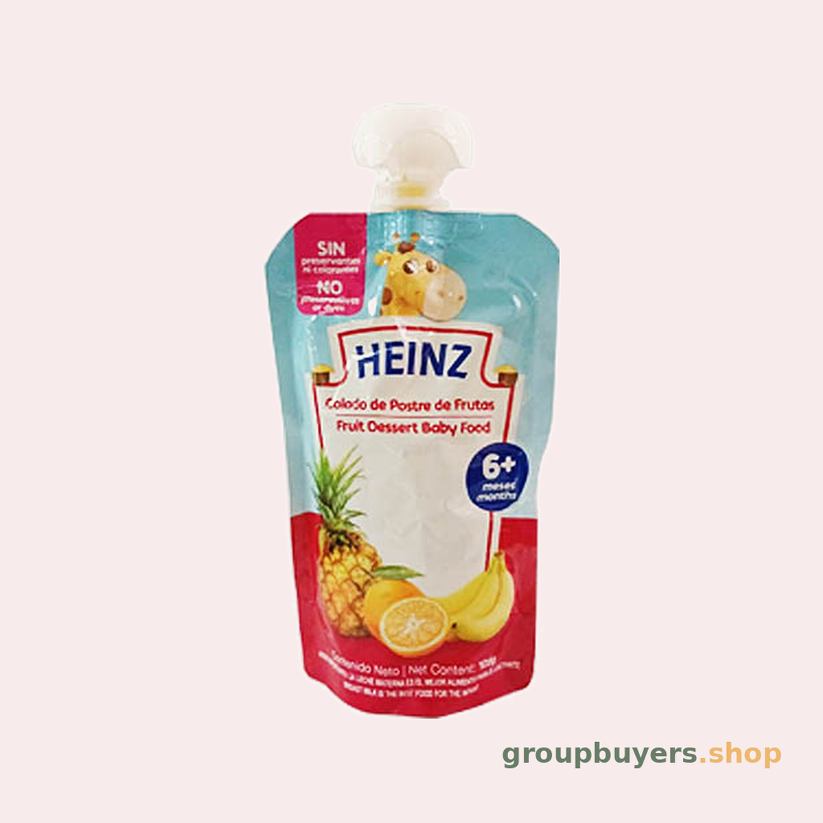 HEINZ POUCH FRUIT DESSERT 24X105G