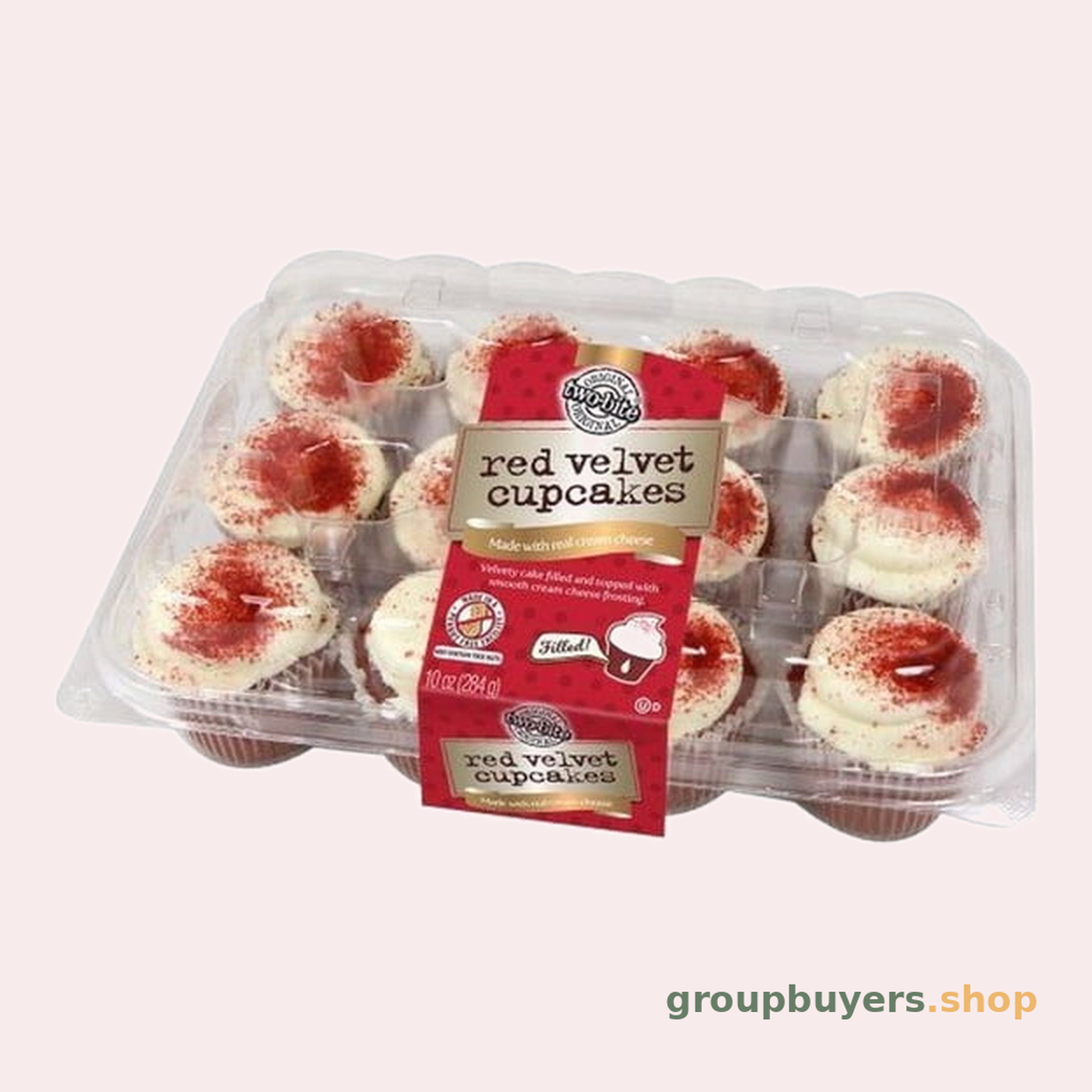 Two-Bite Red Velvet Premium Cupcake
