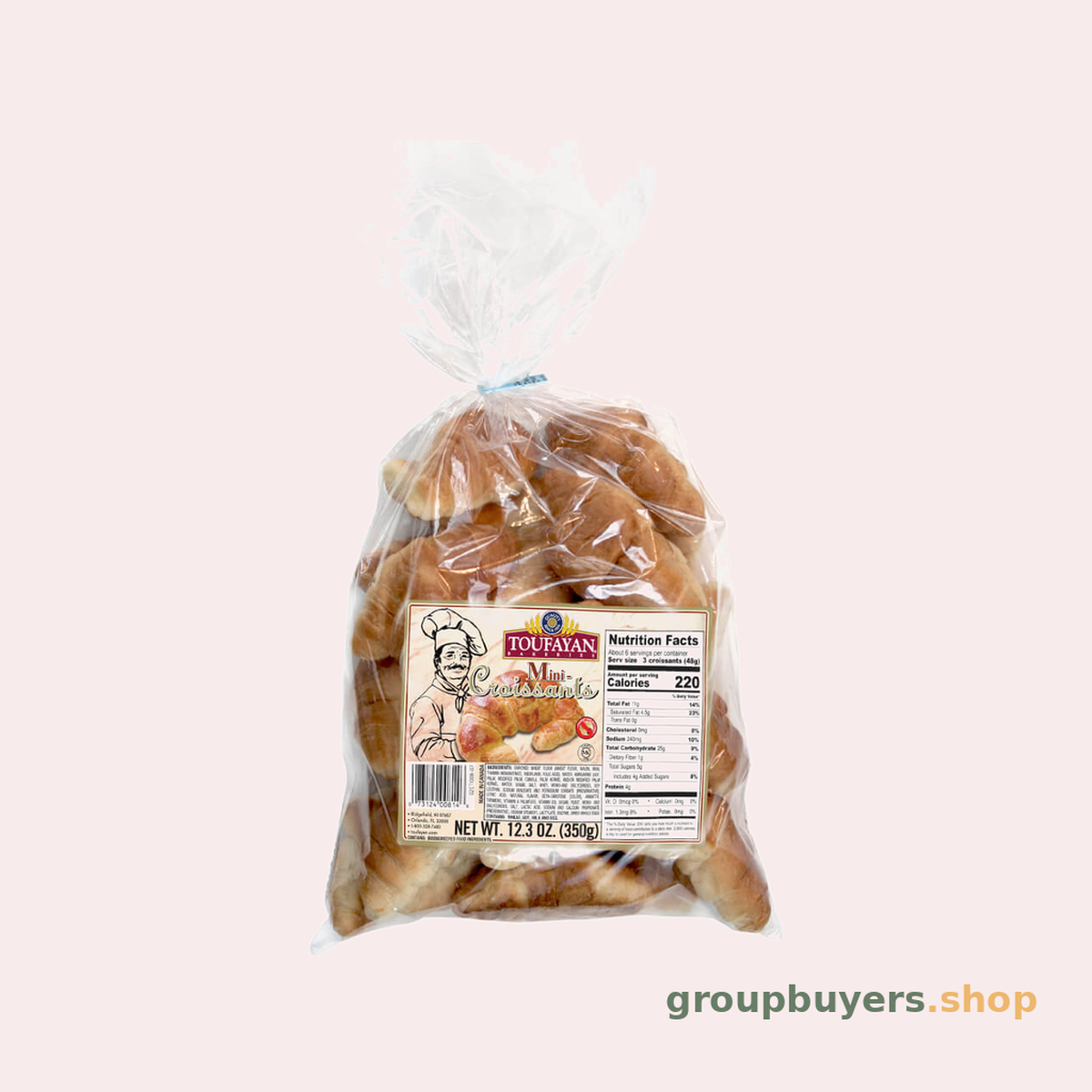 TOUFAYAN MINI CROISSANTS 10X12.3PK