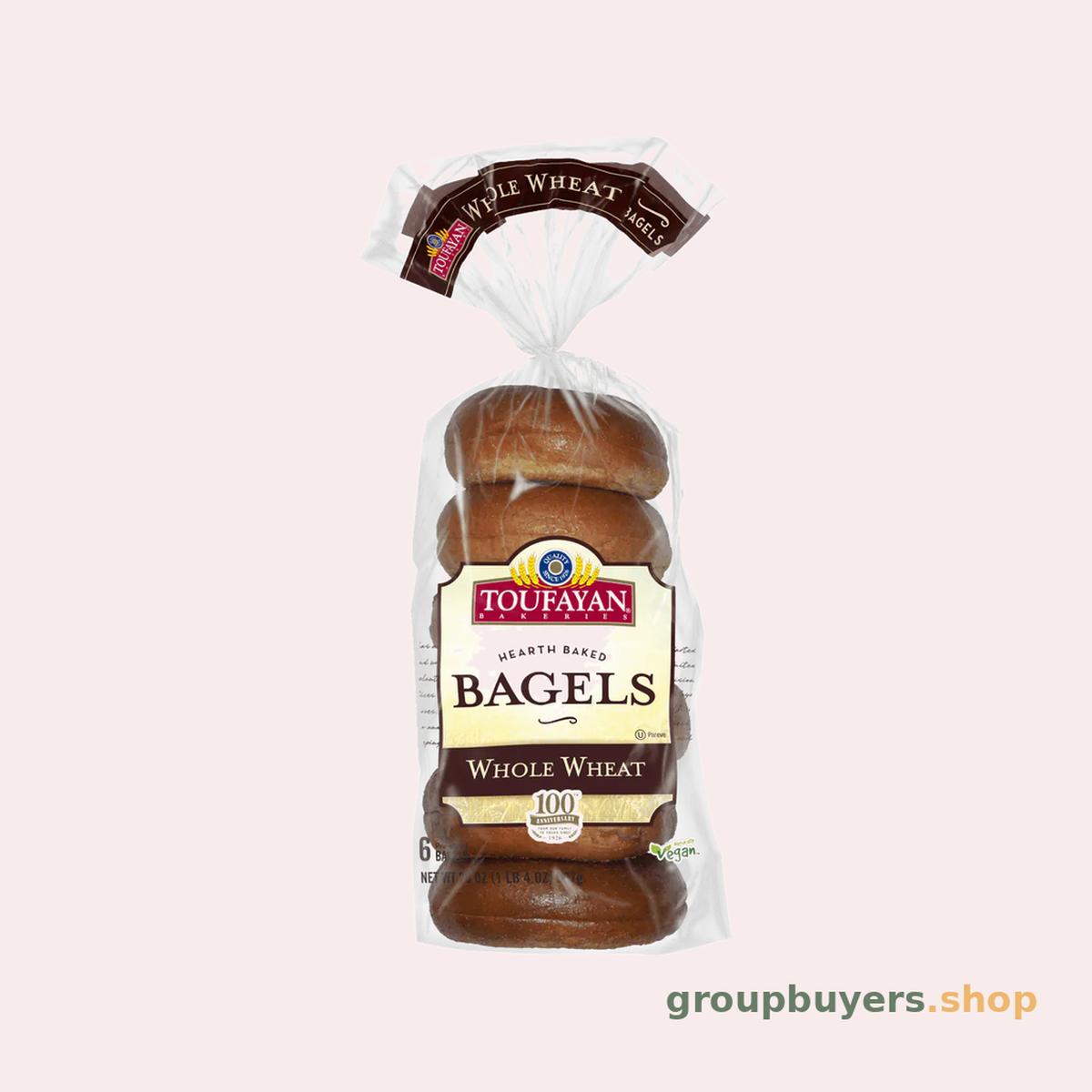 Toufayan Bagel Wheat 12x20oz