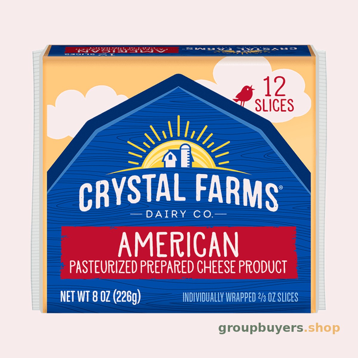 Crystal Farms American Cheese Singles 12Sl*** NON -