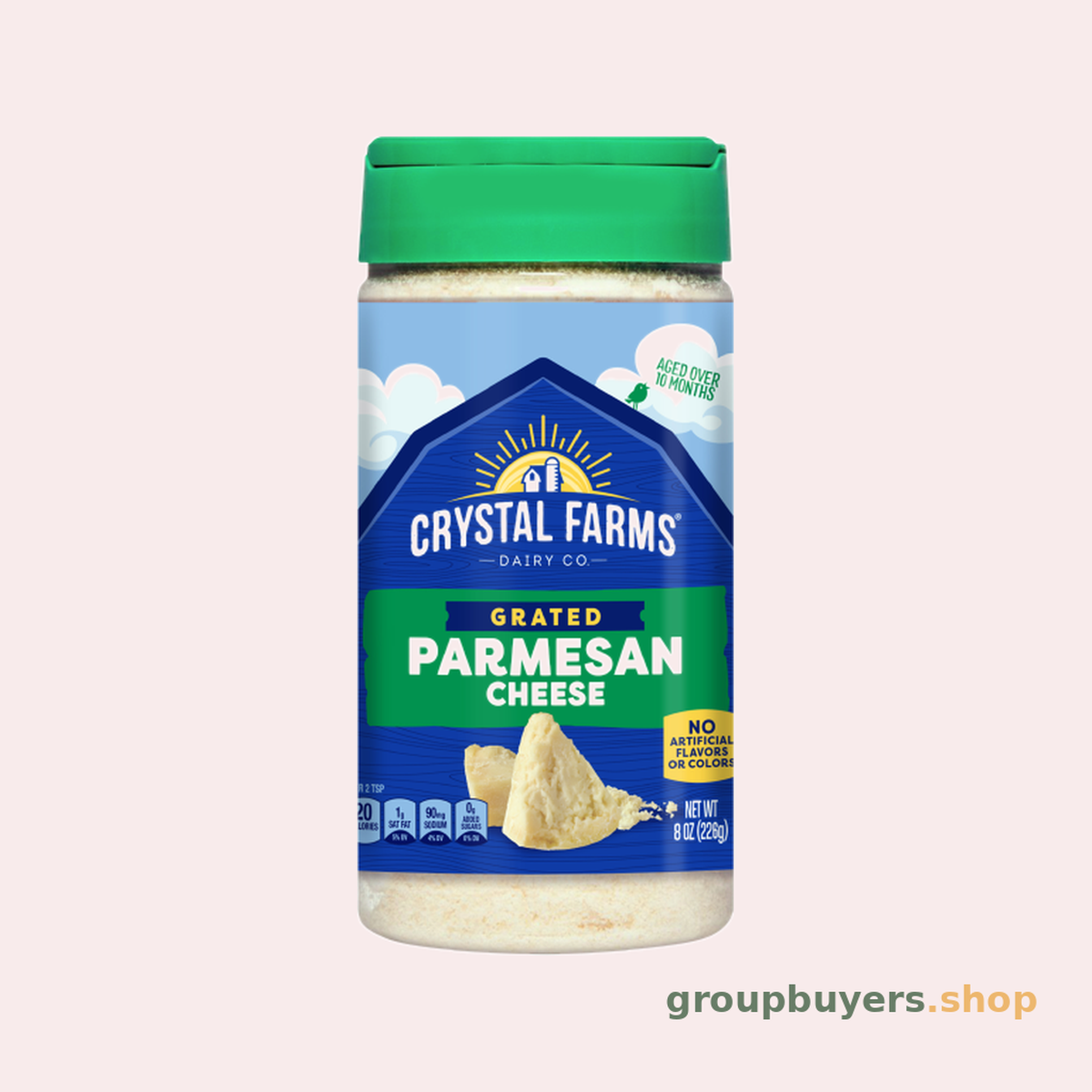 Crystal Farms Cheese Shakers Parmesan 12x8oz