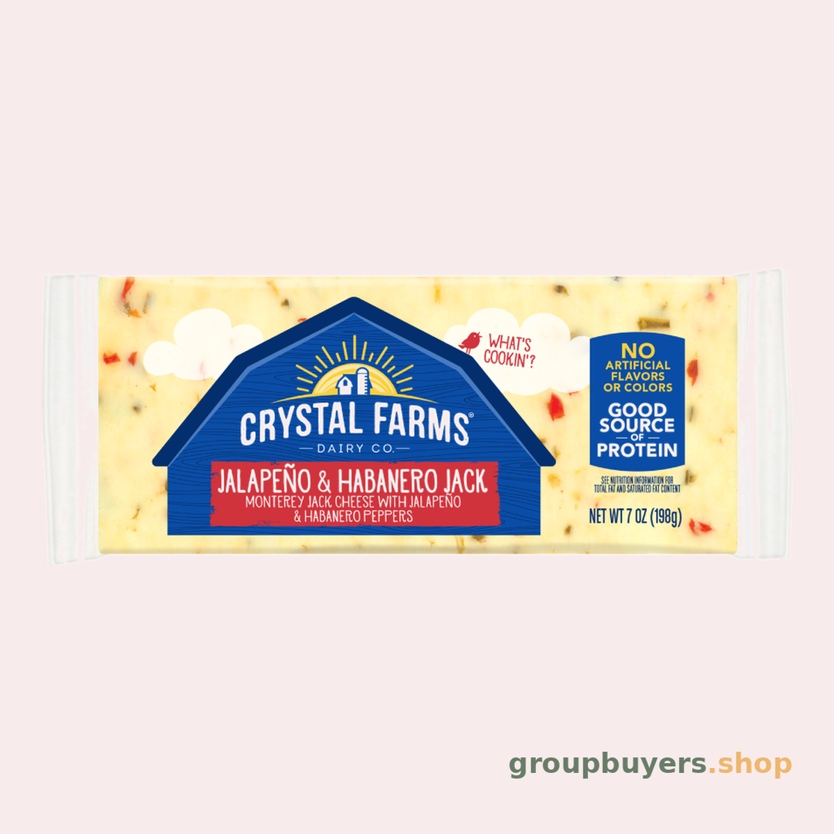 Crystal Farms Jalapeno & Habanero Jack Chunk Cheese