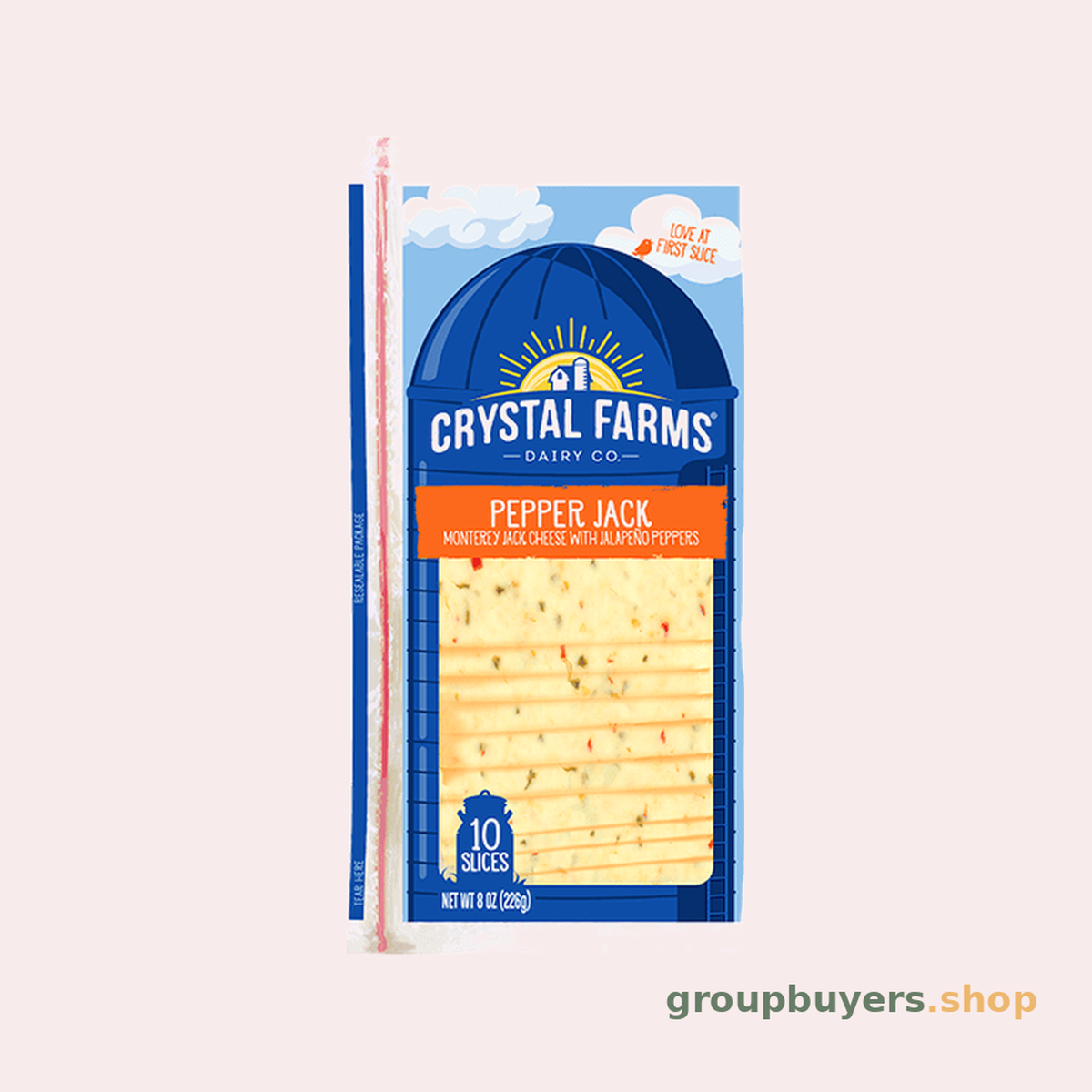 Crystal Farms Pepper Jack Singles 12x7oz