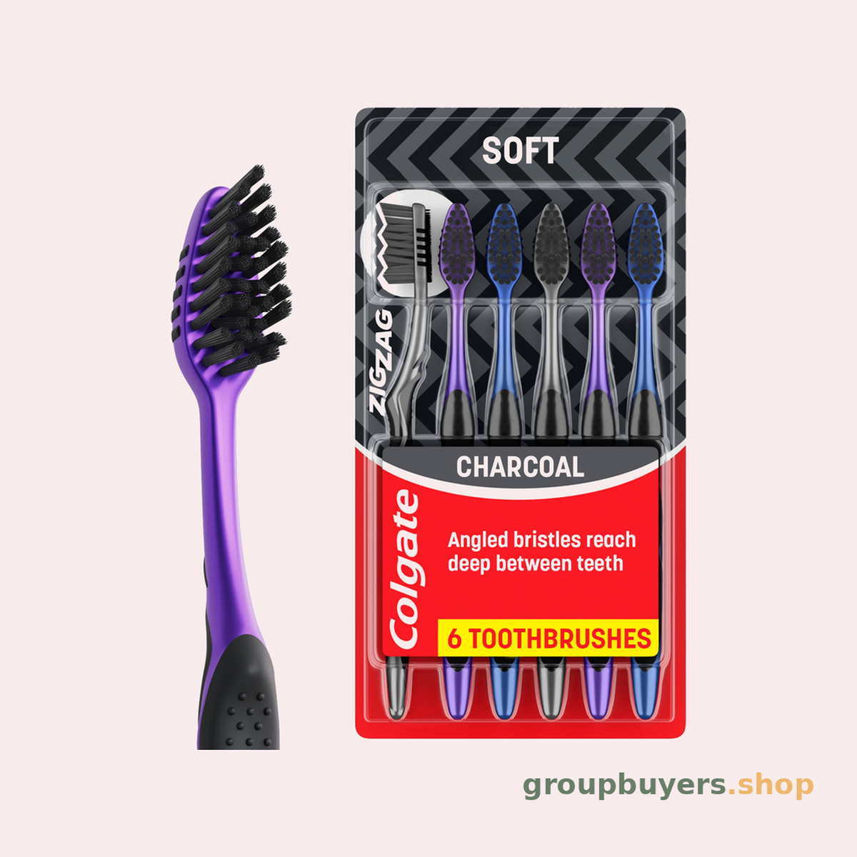 Colgate Zig Zag Charcoal 12x3pk