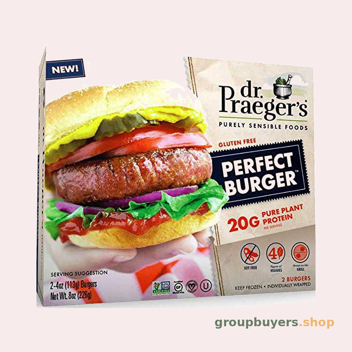 Dr. Praeger's Perfect Burgers 6 x 8oz