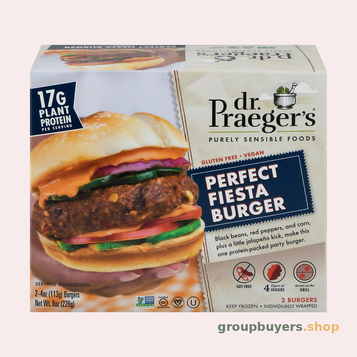 Dr. Praeger's Perfect Fiesta Burgers 6 x 8oz
