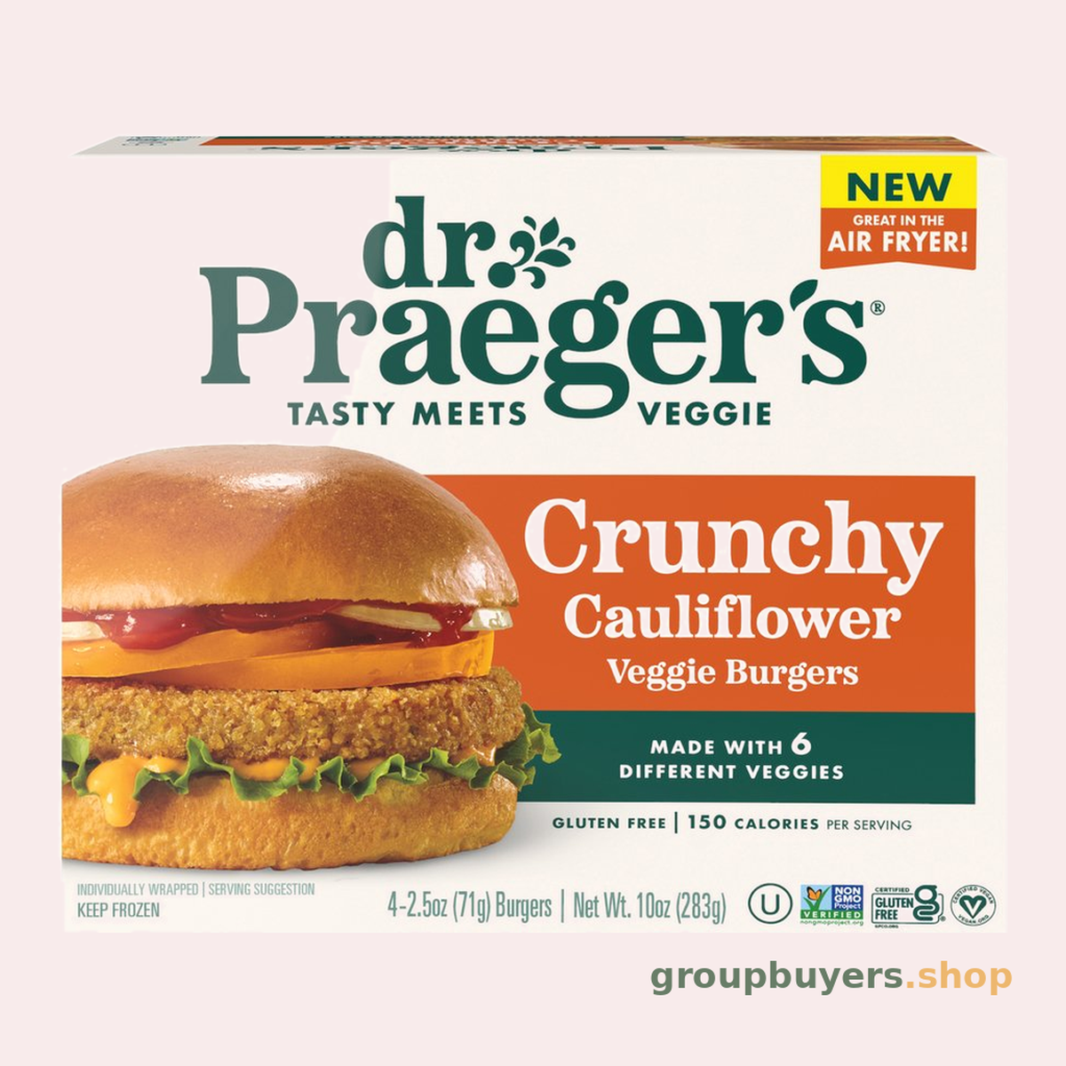 Dr. Praeger's Cauliflower Veggie Burger 6 x 8oz