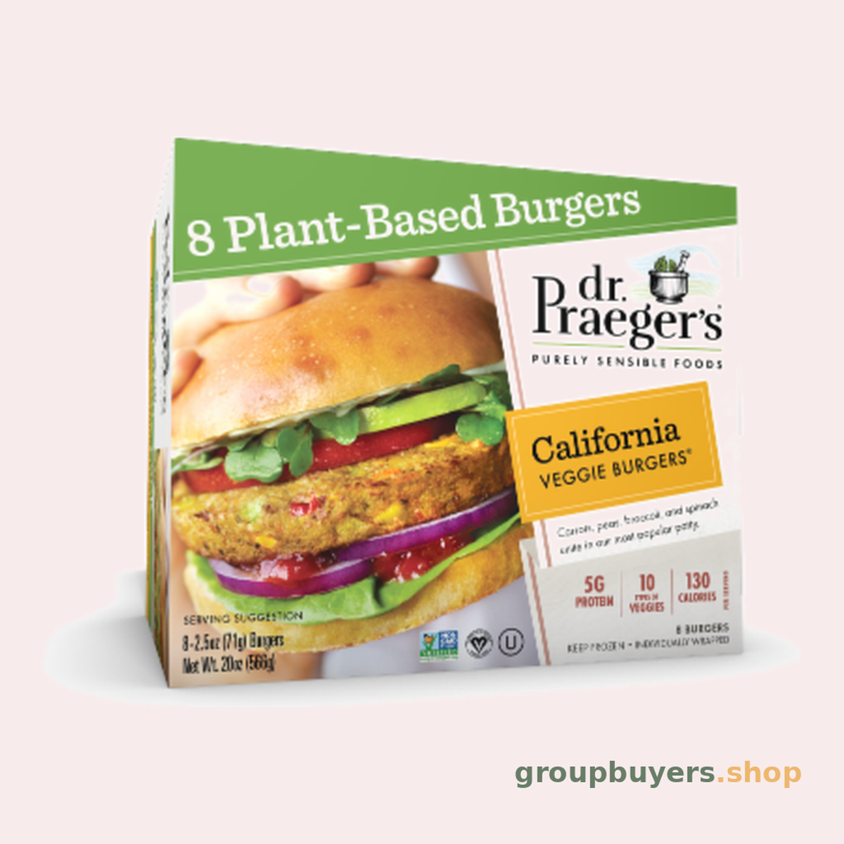 Dr. Praeger's Gluten Free Califonia Veggie Burgers 6 x 10oz