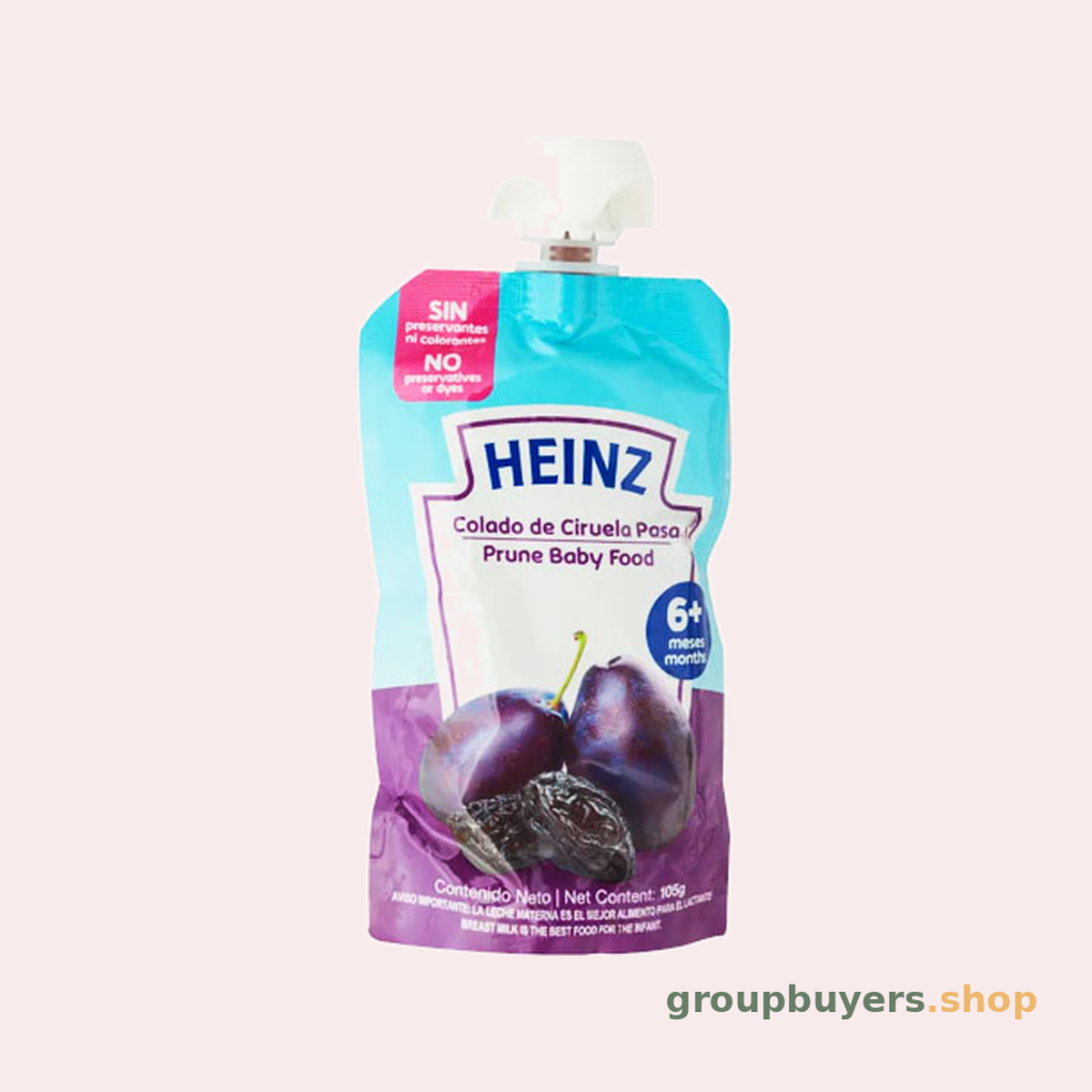 HEINZ POUCH PRUNE 24X105G