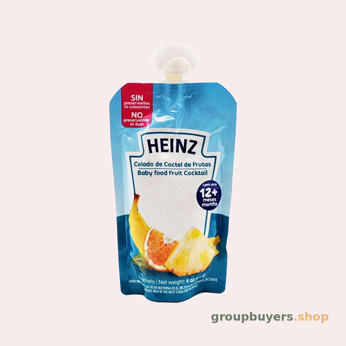 HEINZ POUCH FRUIT COCKTAIL 24x105G