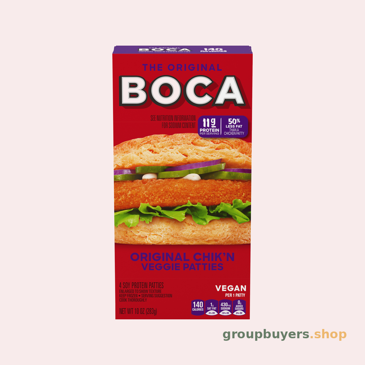 KRAFT BOCA CHICKEN VEGGIE PATTIES