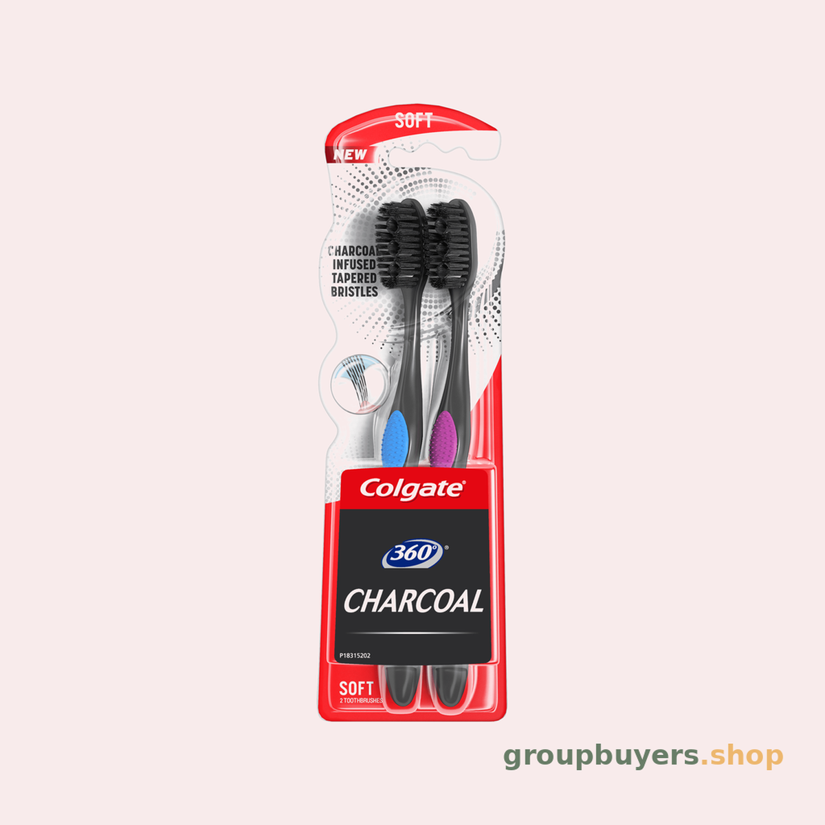 Colgate 360° Charcoal (Soft) 2 Pack