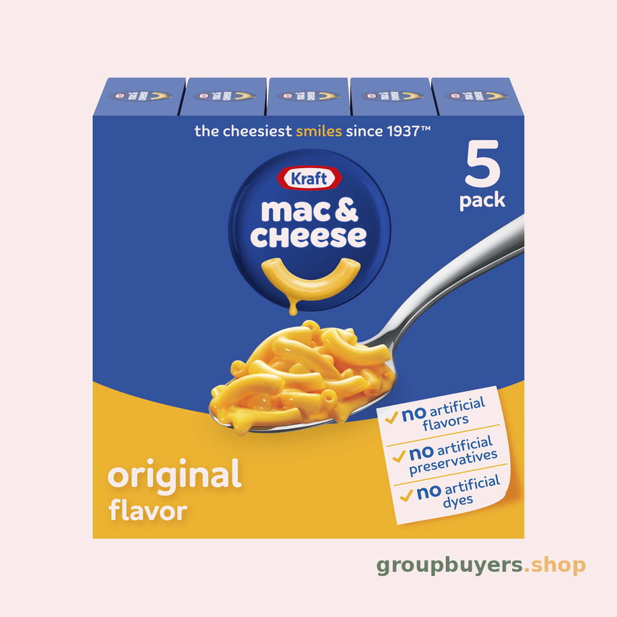 KRAFT MAC & CHEESE ORIGINAL FLAVOR 5PK