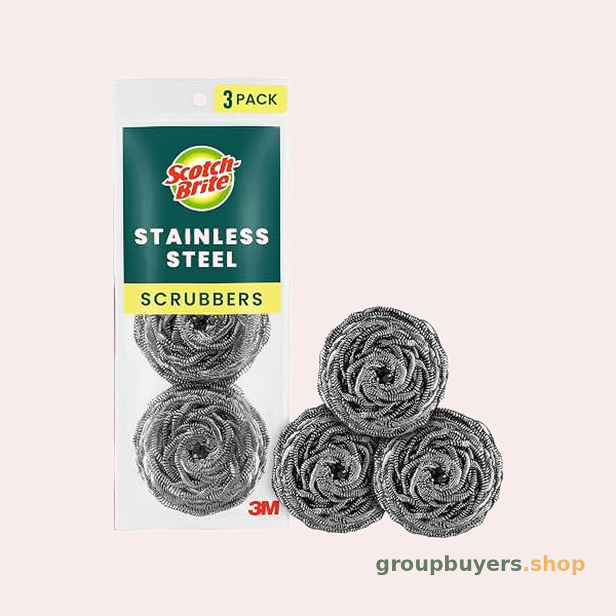 SCOTCH BRITE STAINLESS STEEL SCOURER