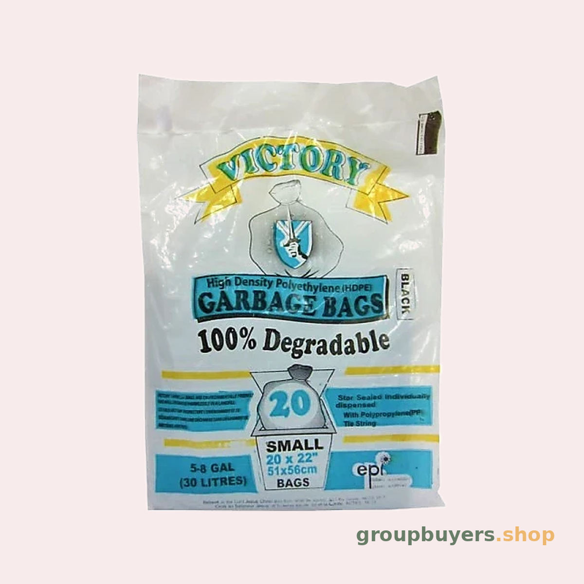 VICTORY GARBAGEB BL DEG SM 60X20BAGS