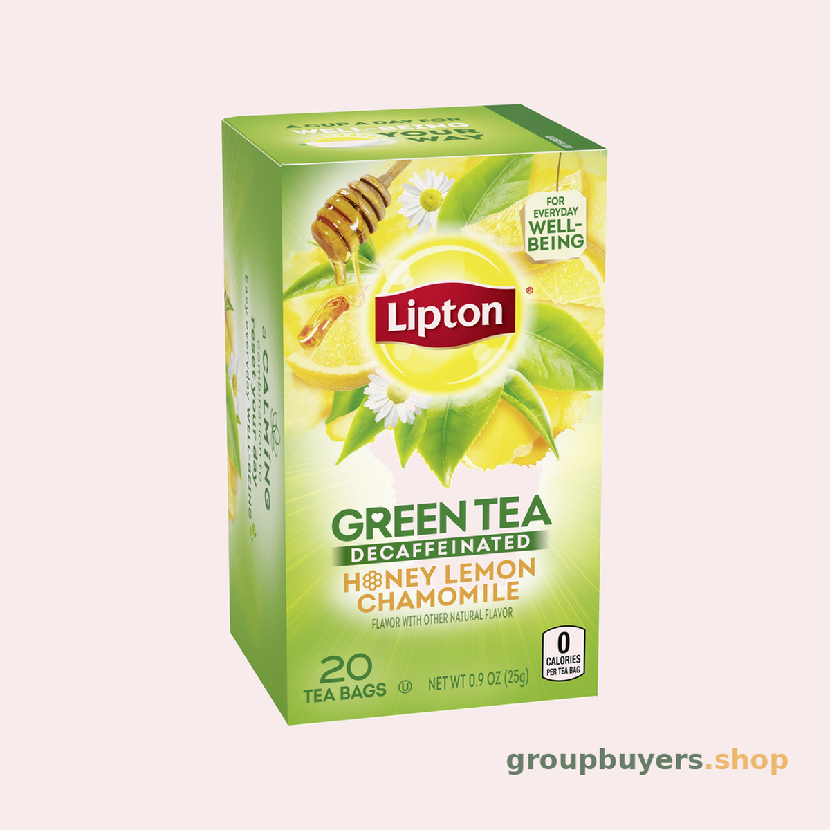 LIPTON DECAFFEINATED HONEYLEMON GREEN 6/20 CT
