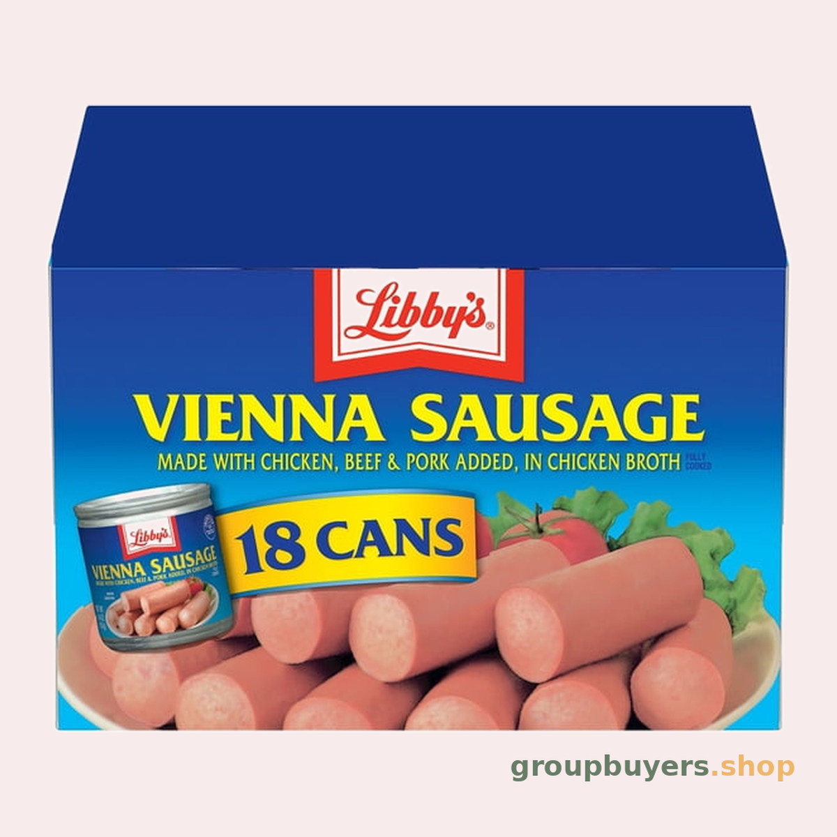 LIBBYS VIENNA SAUSAGE REG 18CT 18X4.6OZ