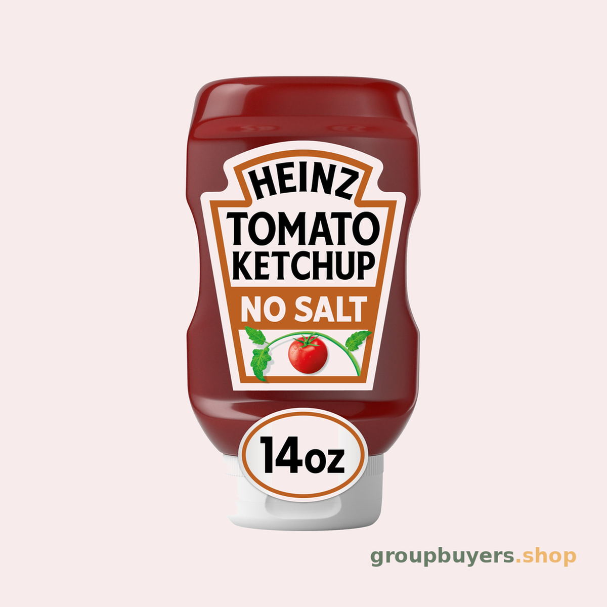 HEINZ TOMATO KETCHUP NO SALT ADDED 14oz